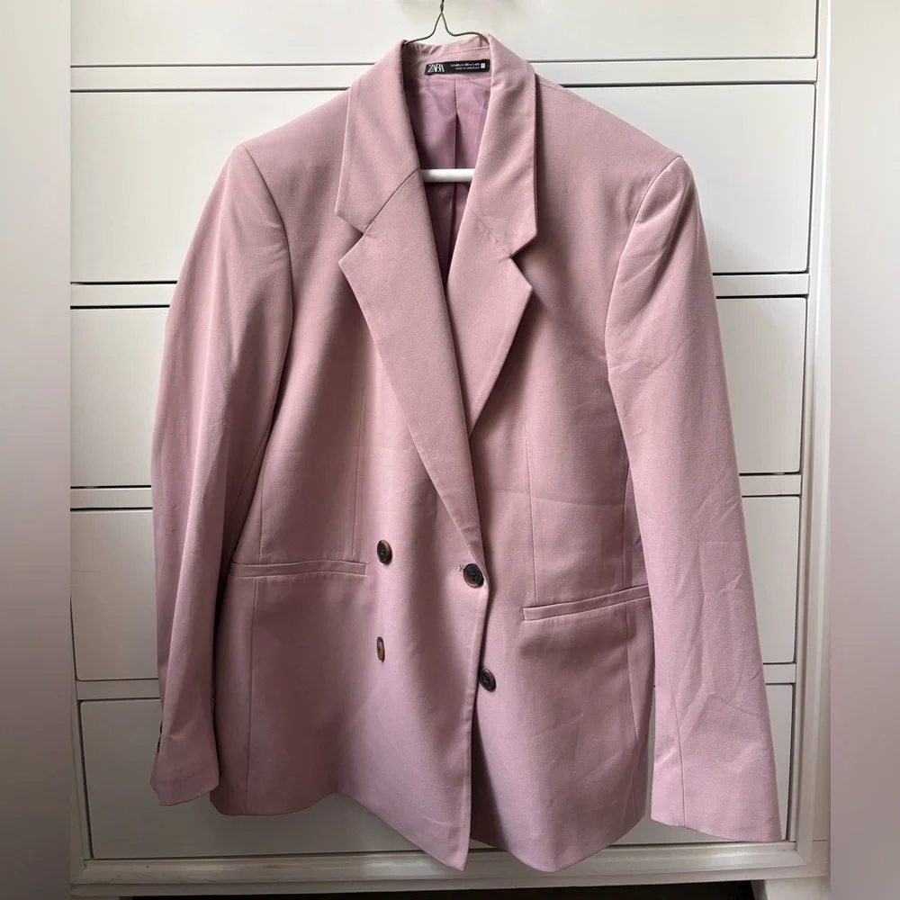 ZARA RELAXED FIT BLUSH BLAZER